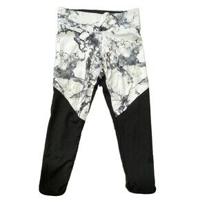 PINK Victoria's Secret Black/White Marble SMALL Ultimate Legging